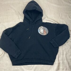 Off-White SS 2017 Mirror Mirror cropped hoodie